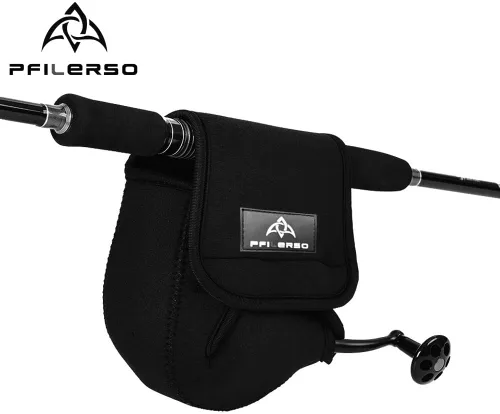 Vista 5 de 3Pcs Fundas para Carrete de Pesca Giratoria Bolsa de Transporte para Carrete de Pesca de Arrastre Estuche Protector Funda para Carrete de Pesca
