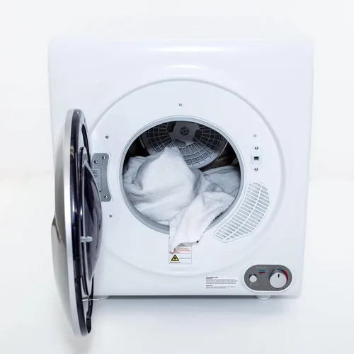 Vista 3 de Avanti Secadora de ropa compacta y portátil de carga frontal para lavandería, ajustes de secado automático y temporizado, antiarrugas, capacidad