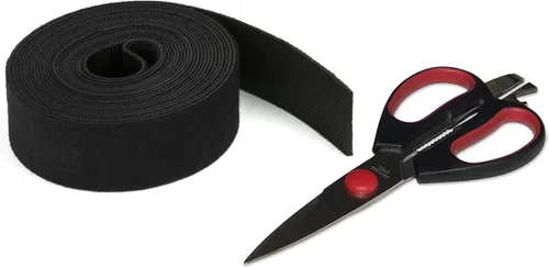 Vista 2 de Rollo reutilizable de cierre de de agarre fuerte con terciopelo de microfibra suave al tacto, 1 1/2 pulgadas x 16 pies