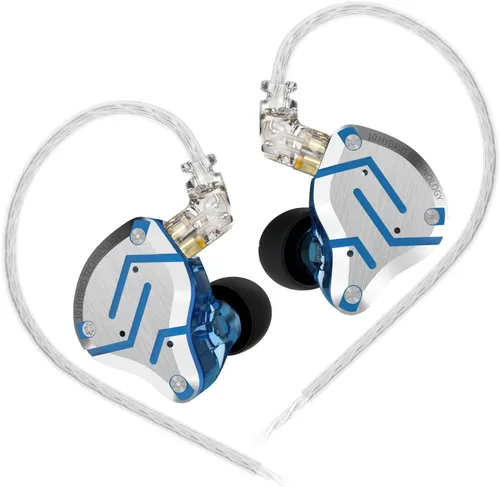 Vista 16 de KZ ZS10 Pro Monitor In Ear, Auriculares IEM, Auriculares para Juegos con Drivers 4BA y 1DD, Auriculares KZ HiFi IEM ZS10 Mejorados con Cable OFC