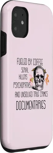 Vista 3 de Funda para iPhone 11 Coffee Serial Killers Psychopaths and Unsolved True Crimes
