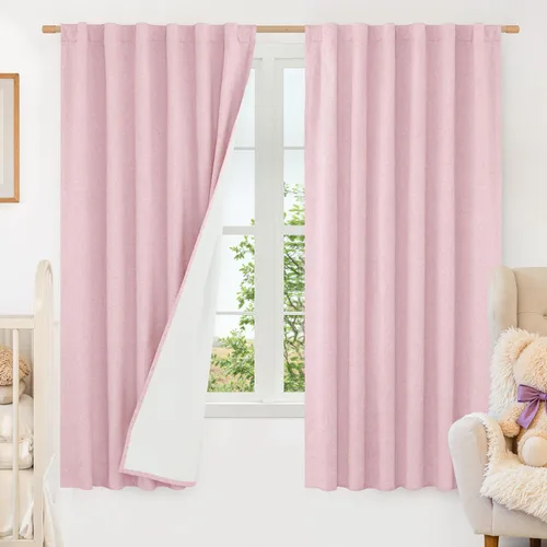 Vista 10 de LAMIT Cortinas opacas cortas de lino de 30 pulgadas para ventanas de cocina sobre el fregadero, cortinas de café texturizadas de lino marfil