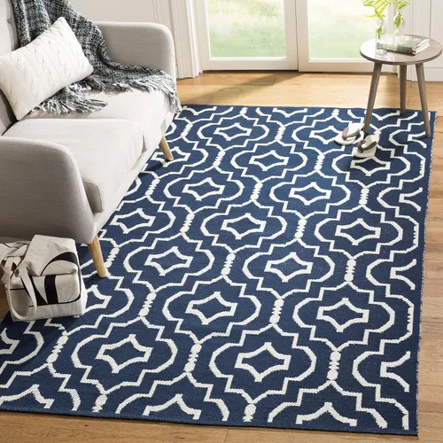 Vista 11 de SAFAVIEH Colección Montauk - Alfombra de pasillo, 2 pies 3 pulgadas x 7 pies, color negro y marfil, algodón hecho a mano, ideal para zonas de alto