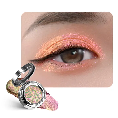 Vista 34 de CHARMACY Star Bomb - Sombra de ojos multicolor con purpurina, paleta de sombras de ojos que cambian de color, sombras de ojos en crema altamente