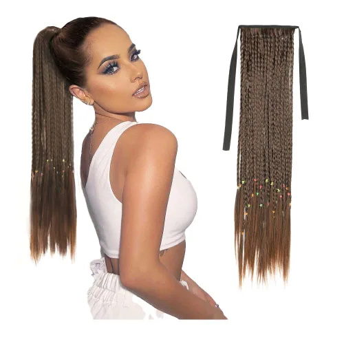 Vista 7 de PARAHAIR Extensiones de cabello sintético suave y natural para trenzar en caja de 18 pulgadas, 3.53 onzas, color negro natural, para mujeres y niñas