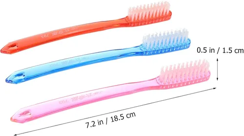 Vista 7 de HEALLILY Paquete de 12 cepillos de dientes Super Bristle para adultos, cerdas duras para eliminar eficazmente las manchas, cómodo mango