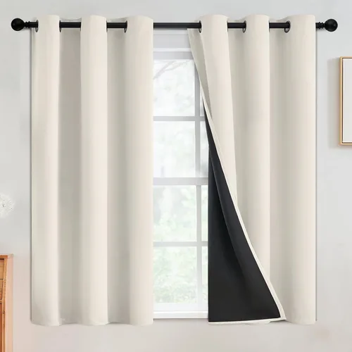 Vista 50 de SimpleHome - Cortinas opacas 100% para recámara, cortinas de ventana con ojales beige, con aislamiento térmico, cortinas de oscurecimiento