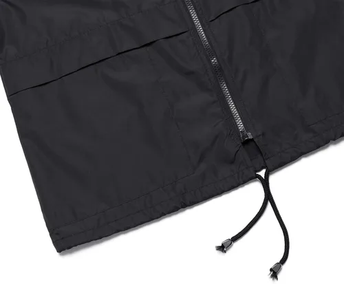Vista 5 de Chaqueta impermeable cortavientos ligera para mujer con capucha con bolsillos para exterior