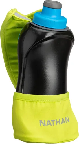 Vista 8 de Nathan Running Handheld Water Bottle Adjustable No-Grip Quick Squeeze Lite Hand Strap. Reflective Hydration