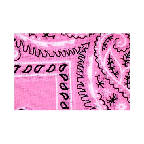 Vista 3 de OCD Bargain - Bandanas de algodón con estampado de cachemira para la cabeza, diadema, pañuelo, accesorios, Rosa claro