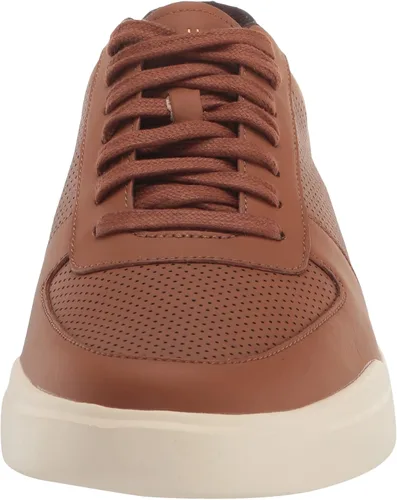 Vista 2 de Cole Haan Tenis modernos Crosscourt para hombre, Optic White - Lava fundida