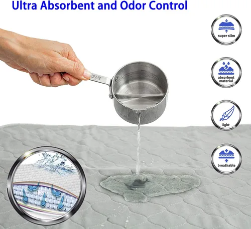 Vista 5 de Almohadillas de repuesto lavables para orina para perros, cachorros y entrenamiento para orinar y hacer caca Quick Absorbent, Reusable