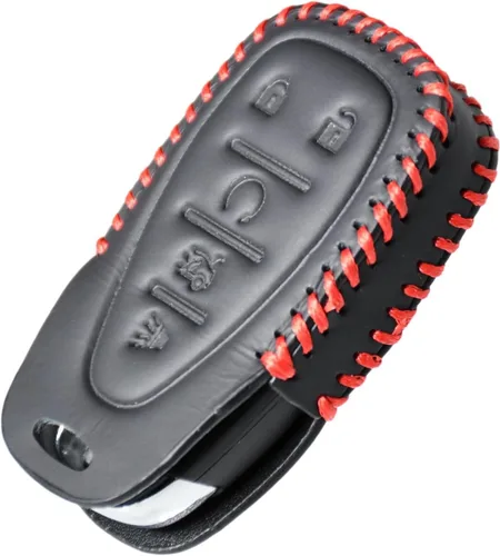 Vista 7 de Funda de llavero de cuero con costura hecha a mano para Chevrolet Chevy Malibu Camaro Trax Traverse Sonic Cruze Volt Equinox Trailblazer