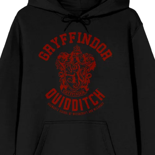 Vista 2 de Harry Potter Gryffindor Quidditch Hogwarts - Sudadera con capucha para hombre, XL