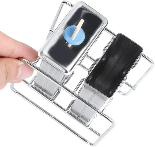 Vista 4 de Moldes de paletas de acero inoxidable, molde de helado para el hogar, cocina, herramienta para hacer hielo para paletas de caramelo, paletas