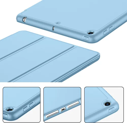 Vista 2 de iMieet - Funda para iPad de 9ª generación 2021/iPad de 8ª generación 2020 de 10.2 pulgadas con soporte para lápices, funda para iPad de 7ª