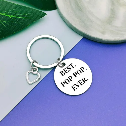 Vista 5 de Regalos para papá, llavero para abuelo, regalos de nieto, nieta, abuelo, regalos de cumpleaños, joyería para el día del padre, llavero para abuelo