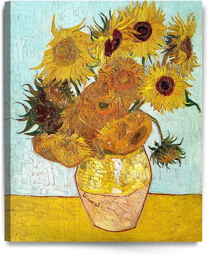 Vista 95 de Serie de pinturas de Vincent Van Gogh (favoritos). Reproducción de arte clásico de Van Gogh, impreso en lienzo, Algodón, Almond Blossom, 16x20
