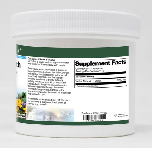 Vista 2 de Extracto de polvo extra fuerte de yerba mate 4:1 (4 oz, ZIN: 511083) - Paquete de 3