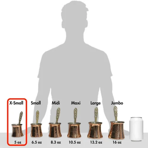 Vista 3 de Cafetera turca Hakan Hervidor de agua para estufa, cafetera, calentador de mantequilla, chocolate y leche Calentamiento uniforme y rápido
