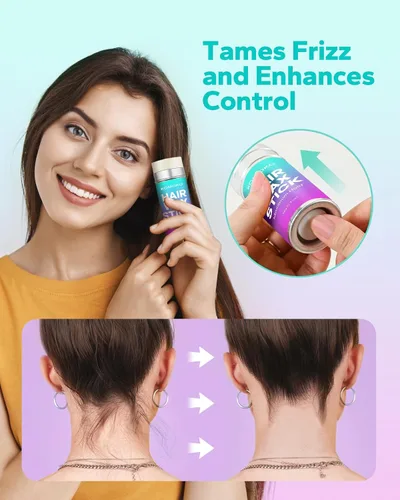 Vista 2 de Komoko Barra de cera para el cabello (2.7 onzas), barra de cera para el cabello, barra de cera para control de bordes del cabello, cera para cabello