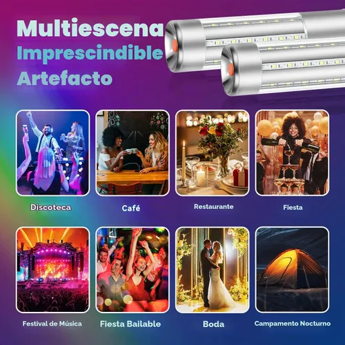 Vista 6 de Bastón estroboscópico de mano con luces LED y luces para niña, 2