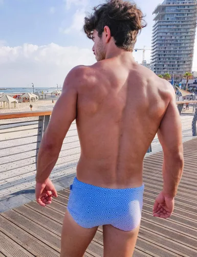 Vista 6 de Taddlee Traje de baño sexy para hombre, traje de baño tipo bóxer