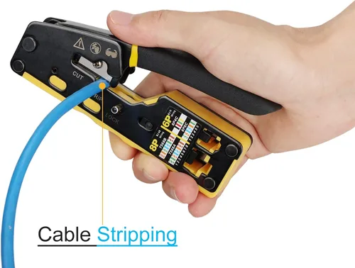 Vista 8 de Solsop Pasa a través del kit de herramientas de crimpado RJ45 Ethernet