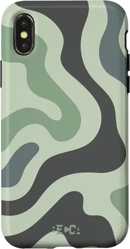 Vista 4 de Funda psicodélica para iPhone 15 Retro Groovy Liquid Swirl Hippie 70's 80's