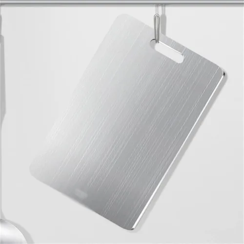 Vista 3 de Chopping Boardthickened Stainless Steel Cutting Board Cutting Board Panel Large,D-33 * 23Cm