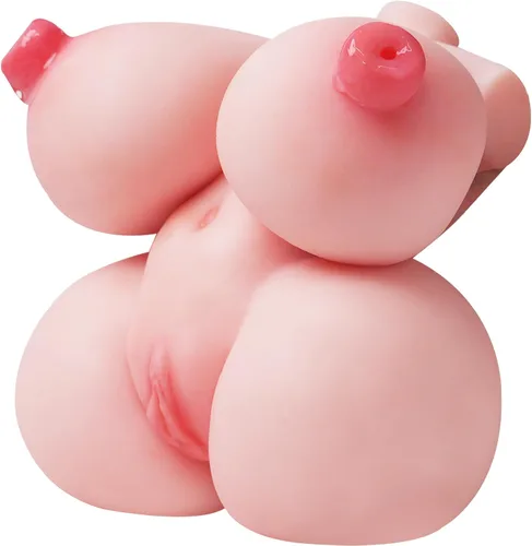 Vista 5 de Qiezi Sex Doll Mini Portable Male Masturbator, 1.1lb Small Pocket Pussy Lifelike Love Sex Doll for Men with Boobs and Ass, Female Adult Toys with 3D