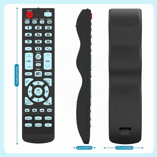 Vista 6 de Elemento de control remoto universal TV compatible con todos los elementos LCD LED TV - No requiere programación