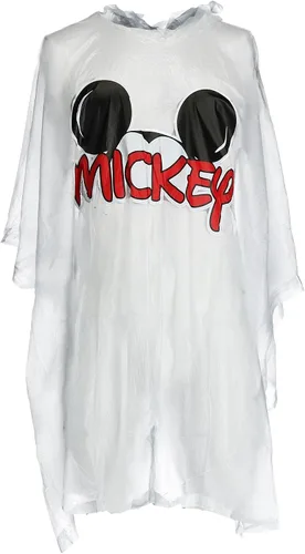 Vista 4 de Disney Poncho de lluvia con orejas de Mickey Mouse para niños, Claro