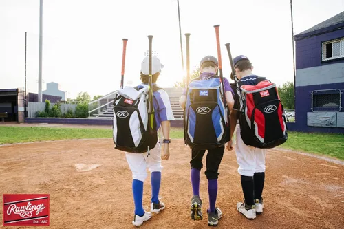 Vista 6 de Rawlings R500 Backpack Equipment Bag Baseball Softball Multiple Styles