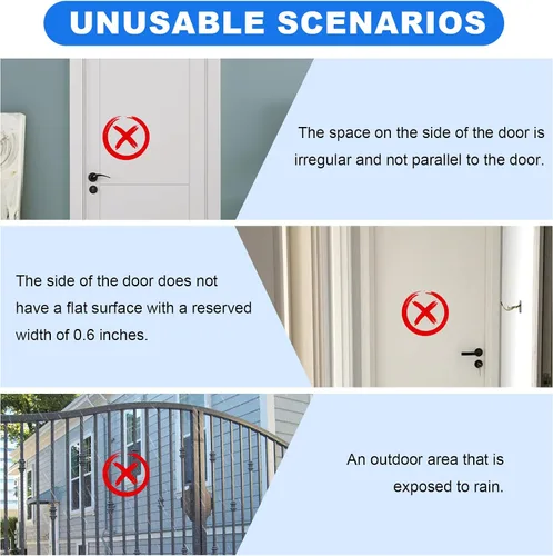 Vista 7 de Sensores de alarma para puerta y ventana, alarma de puerta para seguridad de los niños, alarmas de puerta para seguridad del hogar, oficina, tienda
