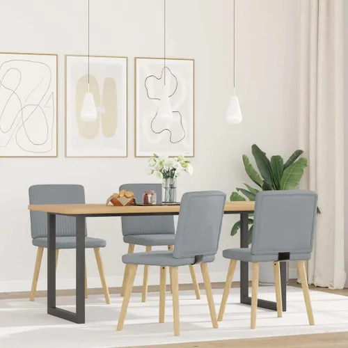 Vista 13 de Modern Dining Chairs 2-Piece Set Black Fabric Upholstered Kitchen Chairs with Metal Frame and Foam Padding for Dining Room Living Room Farmhouse