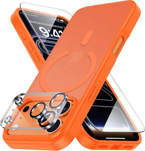 Vista 68 de Yriklso 3 en 1 Funda Magnética Fuerte para iPhone Air, 1X Protector de Pantalla + 1X Protector de Lente de Cámara, Cubierta Protectora a Prueba