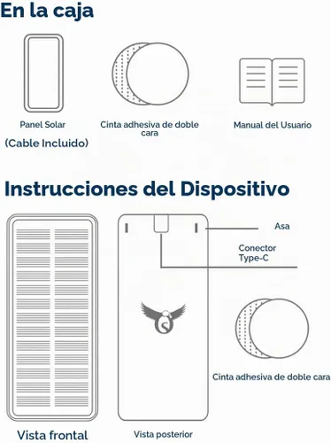 Vista 4 de Osprey - Cargador de panel solar para abridor de cortinas inteligente: rendimiento mejorado, fácil operación, soporte para carga con poca luz