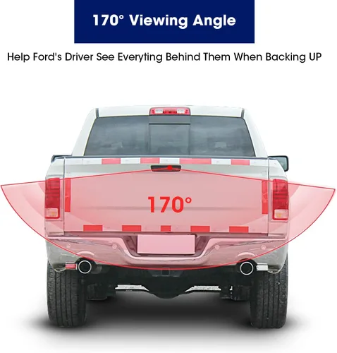 Vista 3 de Manija de puerta trasera con cámara de respaldo de visión trasera compatible con Dodge Ram 1500 (años 2009-2017), 2500 3500 (años 2010-2017)