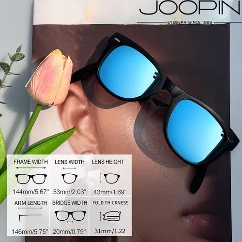 Vista 3 de Joopin Gafas de sol cuadradas polarizadas con protección UV para hombre y mujer