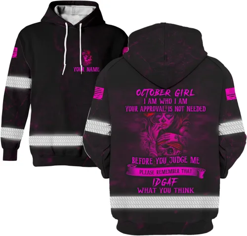 Vista 33 de Maddly Polo de alta visibilidad con diseño de calavera y bandera de Estados Unidos, ropa de trabajo patriótica con nombre personalizado