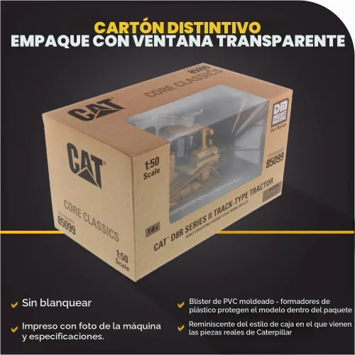 Vista 6 de Diecast Masters 1:50 Modelo Cat D8R Tractor tipo oruga, 85099C