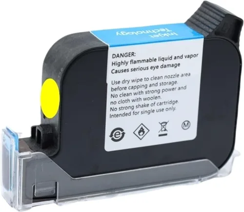 Vista 7 de 2588+M 42ML Black Red Blue Green Ink Cartridge Quick-Drying 12.7mm Print Height Universal for Handheld Inkjet Printer(Black)