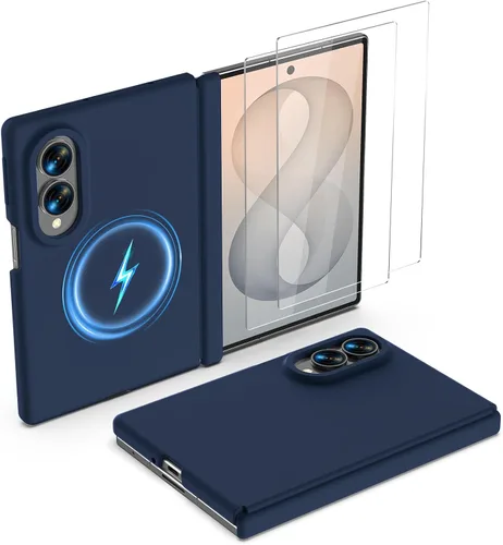 Vista 8 de GOODVISH Funda magnética para Samsung Z Fold 8 con protección de bisagra de Negro