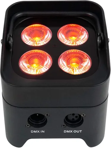 Vista 2 de Rockville Best PAR 50 - Par recargable de 24 W, DMX inalámbrico, 6 en 1 RGBWA+LED UV, batería de 4400 mAh, para DJs e iluminación de eventos, 6