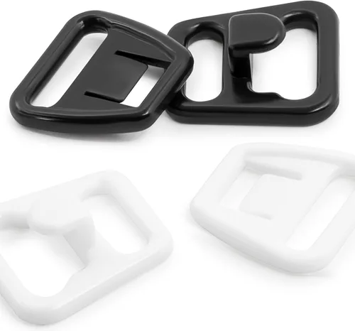 Vista 3 de Dritz Pinzas para sujetador superior para mujer, negro, blanco, 3 8 pulgadas de EE. UU