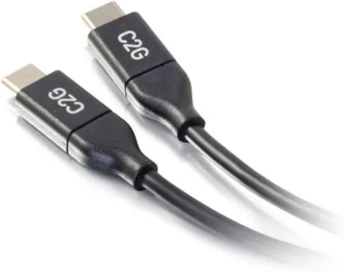 Vista 2 de C2G Cable de carga USB C de 10 pies para iPhone 15/15 Pro, Samsung, Google y teléfonos Android, compatible con carga rápida, cable duradero, USB C a