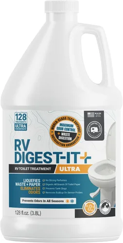 Vista 14 de Unique RV Digest-It - Tratamiento de inodoro RV – Elimina los olores en la fuente y licúa los residuos – 16 usos por botella de 32 onzas