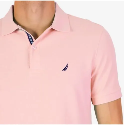 Vista 171 de Nautica playera polo clásica de mangas cortas, color sólido, para hombre
