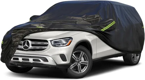 Vista 29 de KouKou Funda impermeable para automóvil SUV adecuada para BMW X1 de 2009 a 2025, 7 capas a prueba de viento para todo tipo de clima, cubierta